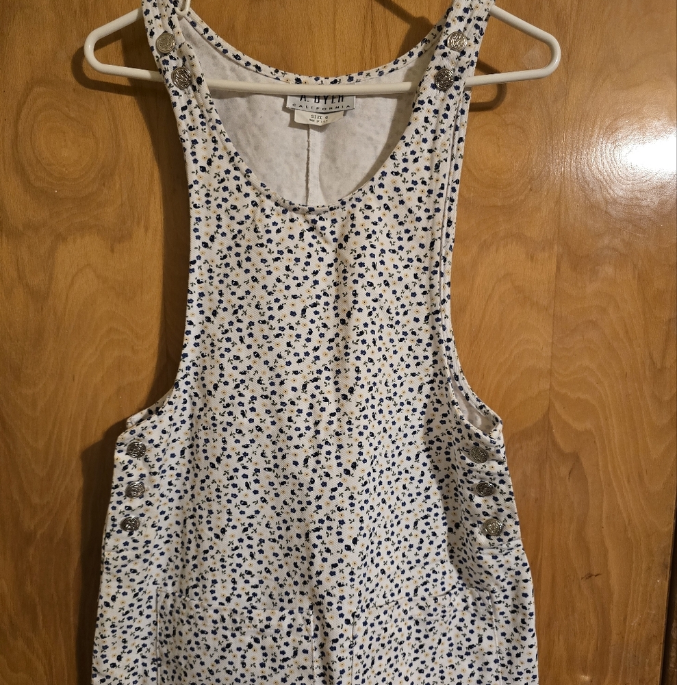 A Byer Made In USA Denim Overall Dress